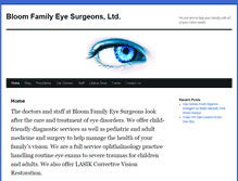 Tablet Screenshot of bloomfamilyeyesurgeons.com